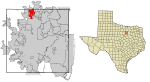 Tarrant County Texas Incorporated Areas Haslet highlighted